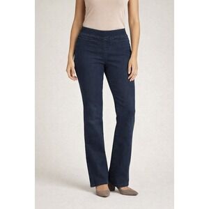 Lee Platinum Label Natural‎ Fit Jeans Barely Bootcut Blue Stretch Waist Womens 6